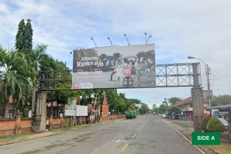 2 Sided Bando Billboard di Jl. Raya Denpasar - Gilimanuk, Jembrana, Bali (nearby Terminal Bus Pelabuhan Gilimanuk)