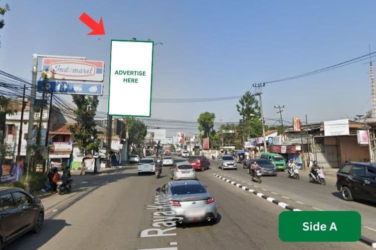 2 Sided Vertical Static Billboard at Jl Raya Kopo, Bandung, Jawa Barat (near Indomaret Kopo Elok)