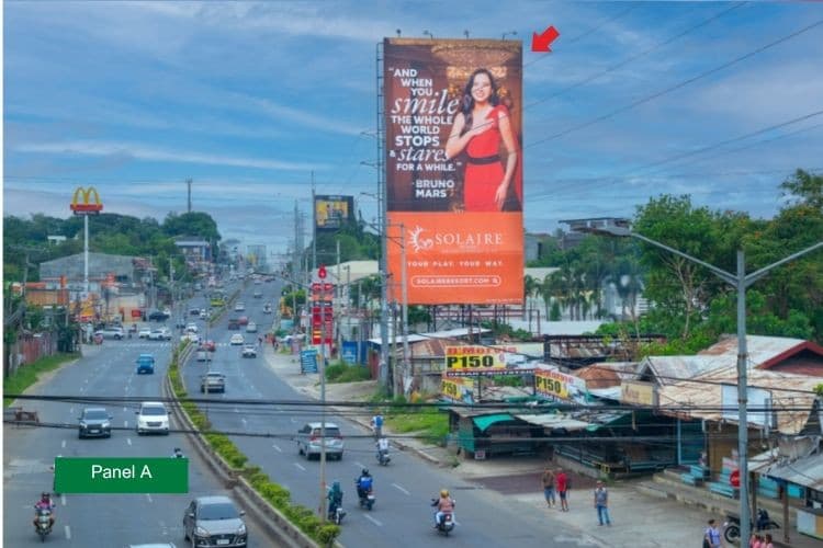 2 Sided Vertical Rooftop Billboard at Laverna Hills, Carlos P. Garcia National Highway, Buhangin, Davao City, Davao del Sur (Near Francisco Bangoy International Airport)