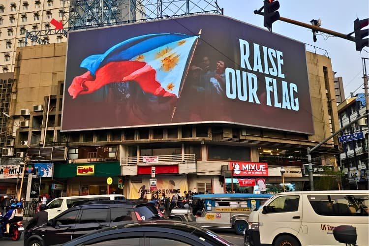 Horizontal Digital Screen Billboard at Lerma St. cor. Nicanor Reyes St., Manila, Metro Manila (On top of Laperal Building Morayta)