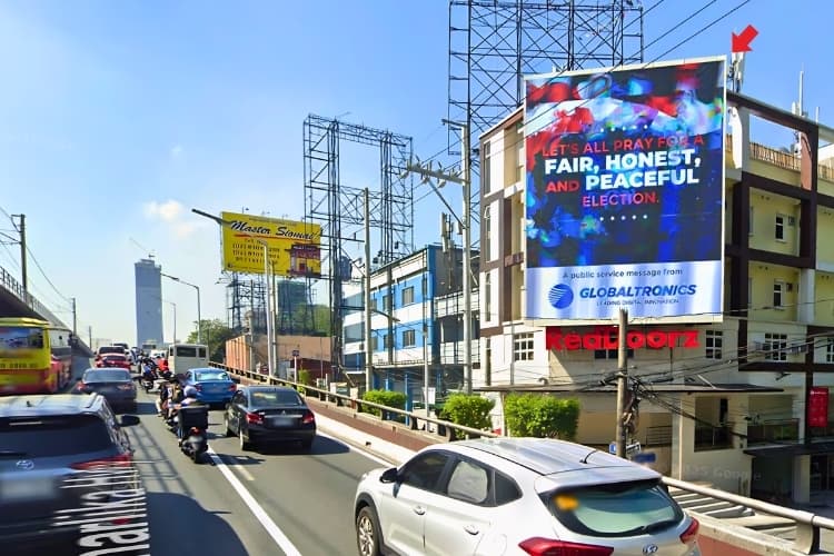 1 Panel Vertical Digital Screen Billboard at EDSA cor. Liberty Ave., Quezon City, Metro Manila (Mandaluyong-bound, On the Facade of Torres Building)
