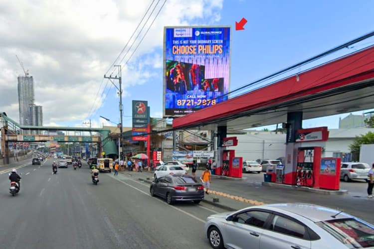Vertical Digital Screen Billboard at EDSA Malibay, Pasay, Metro Manila (Makati-bound, Beside Caltex Station)