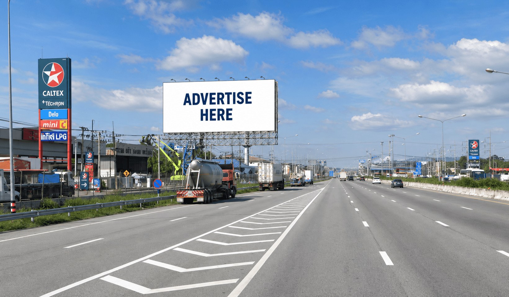 1 Panel Horizontal Classic Billboard Billboard at Bangkok - Ban Chang & Motorway 7 Frontage Rd, Laem Chabang, Bang Lamung, Chon Buri ((near ปั้ม CALTEX หนองขาม ขาเข้า กทม.) inbound Bangkok)