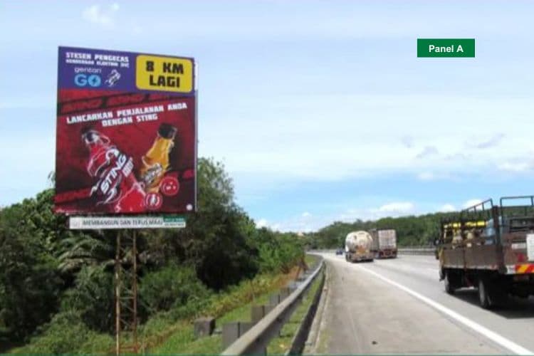 Vertical Minipole Billboard at NSE KM391.6, Tanjong Malim, Perak