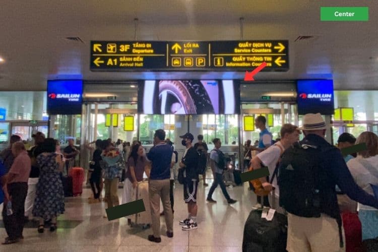 LED Screen Billboard at Noi Bai International Airport