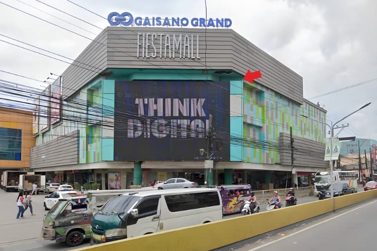 1 Panel Horizontal Digital Screen Billboard at Cebu South Road, Talisay, Cebu (On the Facade of Gaisano Grand Fiestamall)