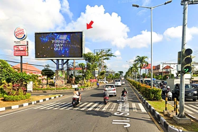 1 Panel Horizontal Videotron Billboard at Jl. Sunset Road - Nakula, Badung, Bali (near Burger King Seminyak)