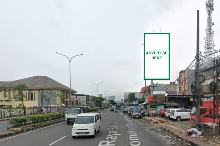 1 Sided Vertical Static Billboard at Jl. Raya Serpong, Tangerang, Banten (near Jam Gede Alam Sutra)