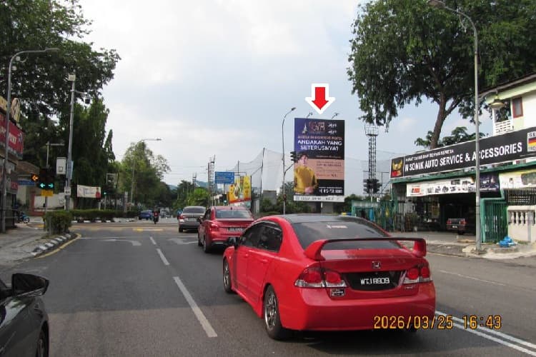 1 Sided Vertical Minipole Billboard at Jalan Raja Abdullah / Jalan Raja Muda Abdul Aziz, Kuala Lumpur (near Stadium Raja Muda Abdul Aziz)