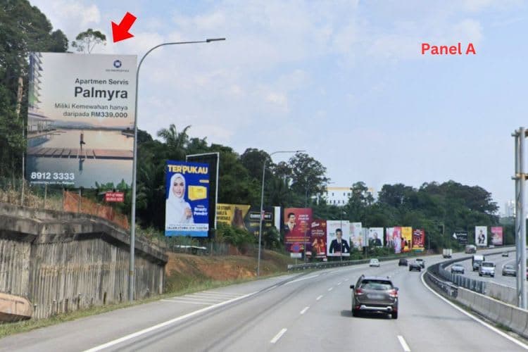 Vertical Minipole Billboard at NSE KM293.4, Bandar Baru Bangi, Selangor