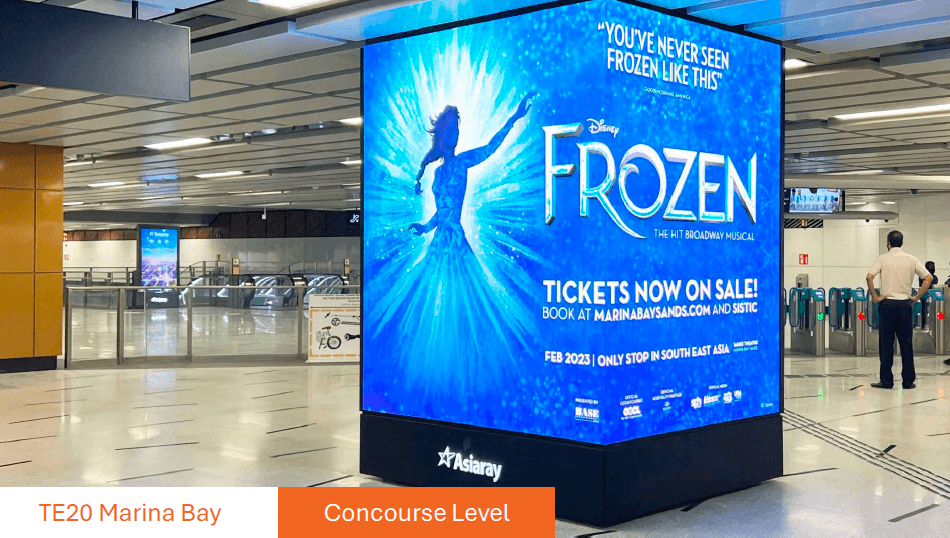 1 Panel Digital Screen Billboard at 25 Park Street, Marina Bay, Central Region (TE20 - Concorse Area)