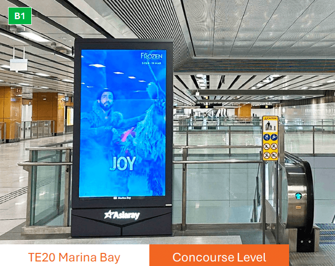 2 Panel Vertical Digital Screen Billboard at 25 Park St., Marina Bay, Central Region (per unit)